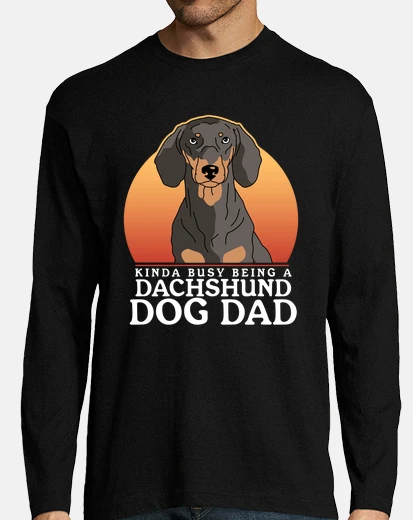 T-shirt bassotto cane papà cane proprietario ba