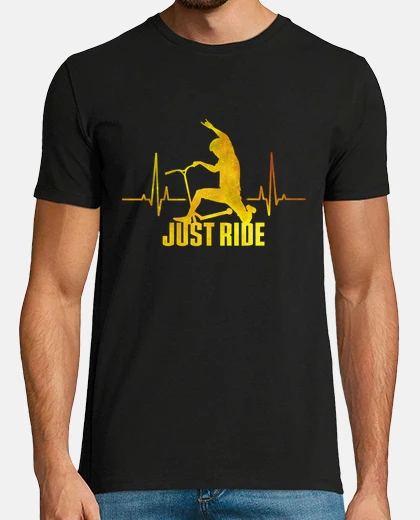 T-shirt basta guidare lo scooter heartb eat