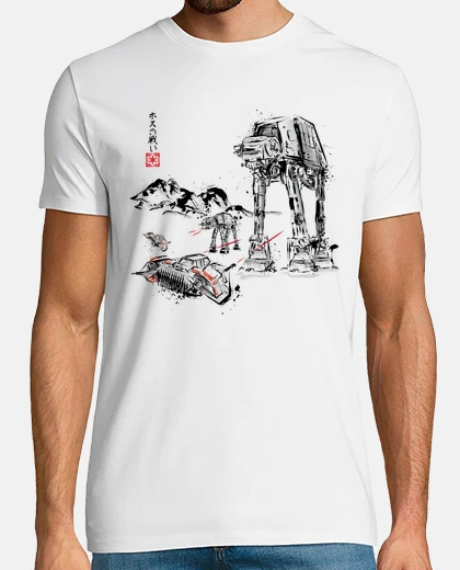 Tee-shirt bataille dans la neige