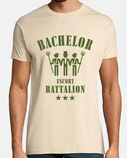 Tee-shirt bataillon d39escorte célibataire - oliv