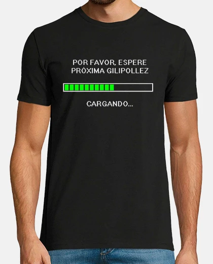 Camiseta Batería cargando en blanco