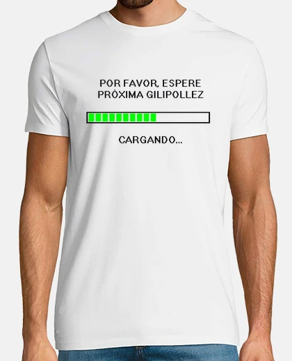 Camiseta Batería cargando en negro
