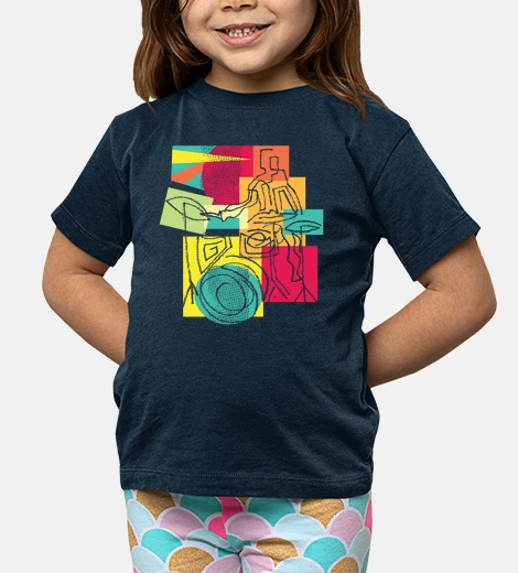 Ropa baterista estilo arte moderno