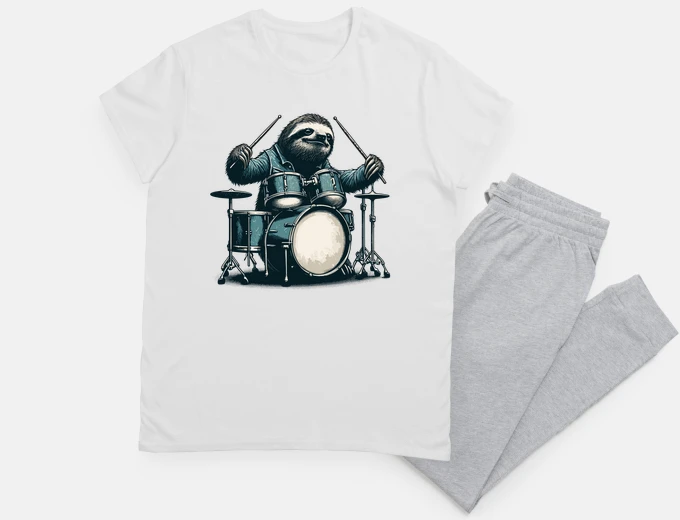 Pijama baterista perezoso