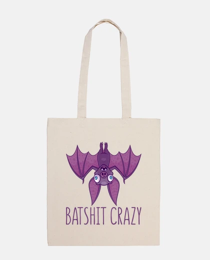 Bag batshit crazy wacky cartoon bat