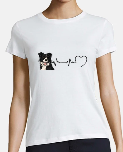 Tee-shirt Battement border collie humour chien
