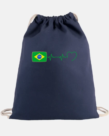 Sac Battement cœur Brésil homme humour
