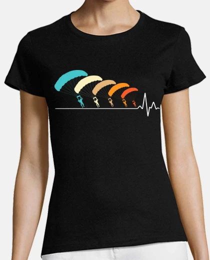Tee-shirt battement de coeur de parachutisme