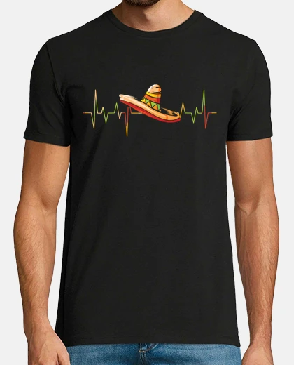 Tee-shirt battement de coeur sombrero battement d