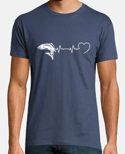 T-shirt battere il pescatore di umorismo da pes