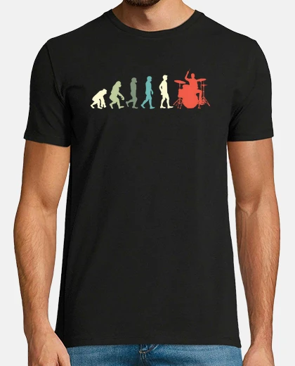 T-shirt batteria dell39evoluzione del batterist