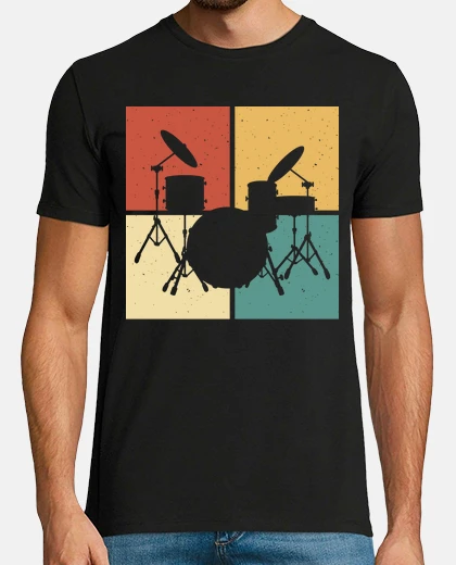 T-shirt batteria retrò
