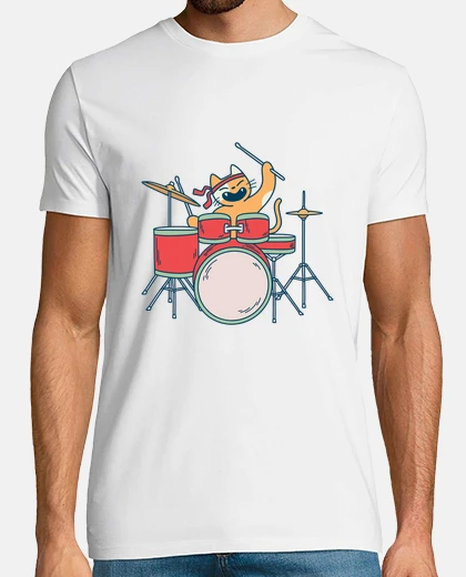 T-shirt batterista cat