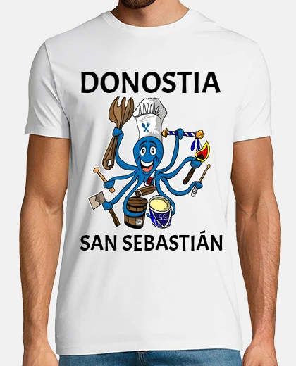 T-shirt batterista di polpo