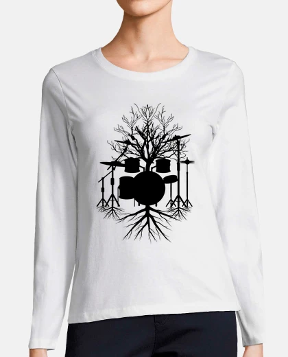 T-shirt batterista radici batterista musicista 