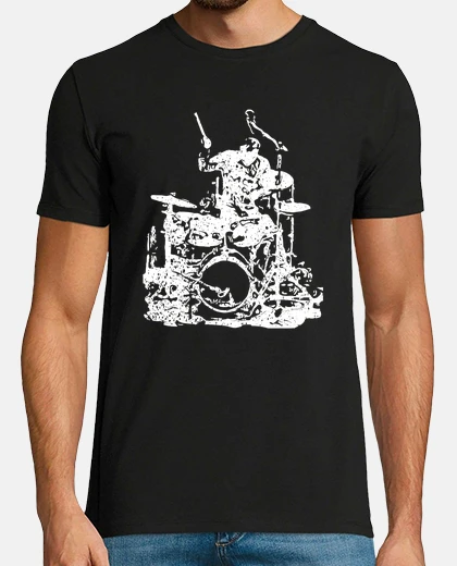 Maglietta Batterista - T-Shirt Con Slogan 'Evoluzione Del Batterista', Regalo Per Musicisti - Foto 4