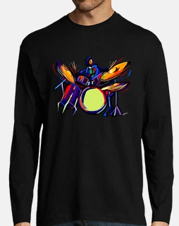batteur, manches longues, noir