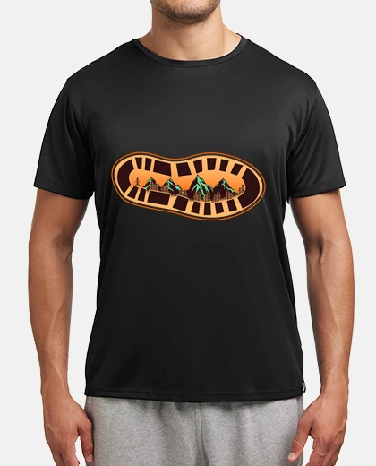 T-shirt battistrada scarpone montagna trekking running alpinista