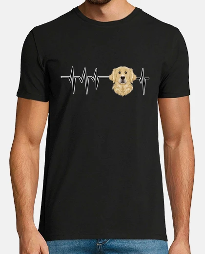 T-shirt battito cardiaco del cane i divertente 