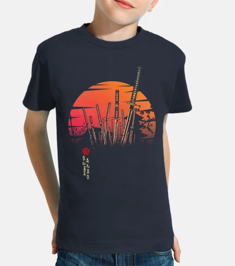 Kids battle samurai