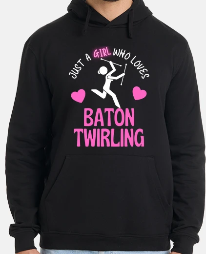 Sudadera batuta girando niña twirler atleta