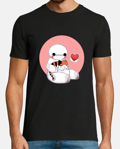 Tee-shirt baymax and mochi