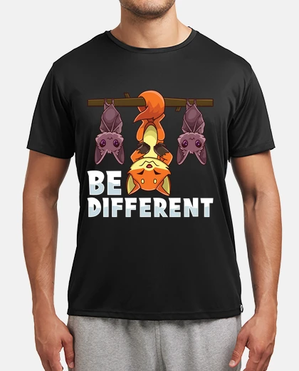 Camiseta Be Different Sé Diferente Frase Motivación Arte En Inglés