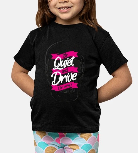 Kids be quiet and drive t-shirt black child