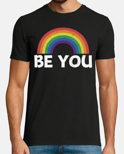 T-shirt be you rainbow lbgt gay lesbian pride