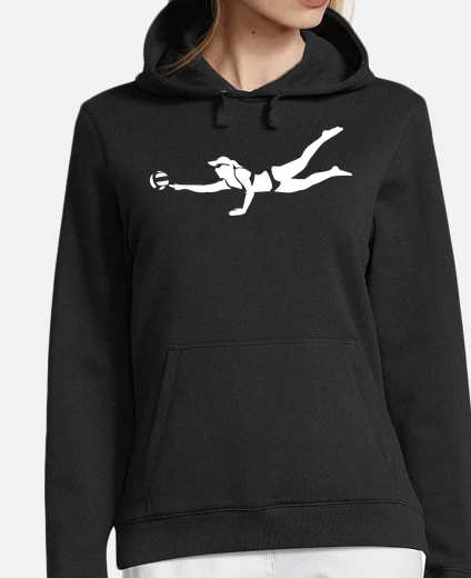 Hoodie beach volleyball girl woman
