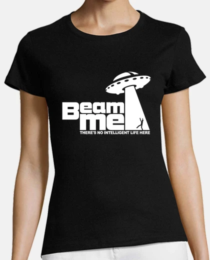 Playera Beam me up - No intelligent life 2