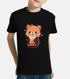 Bear Boba Tea Bubble Tea Anime Kawaii