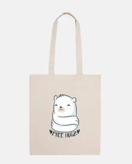 bear hug tote bag