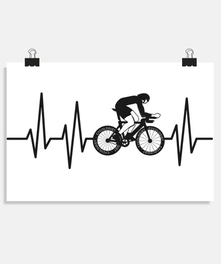 Poster beat bicycle racing cycologist