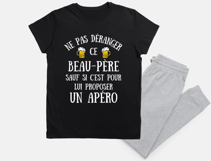 Pyjama beau pere apero humour beau papa