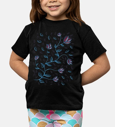 Ropa Beautiful Glowing Abstract Flowers