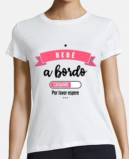 Playera Bebe a bordo cargando