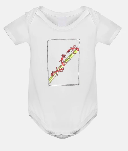 Abbigliamento bebè body, formiche