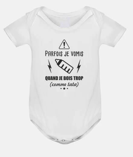 Abbigliamento bebè body per bebè bevo troppo zia