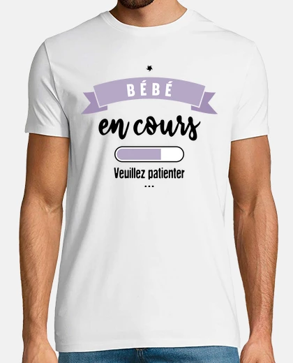 Tee-shirt Bébé en cours veuillez patienter