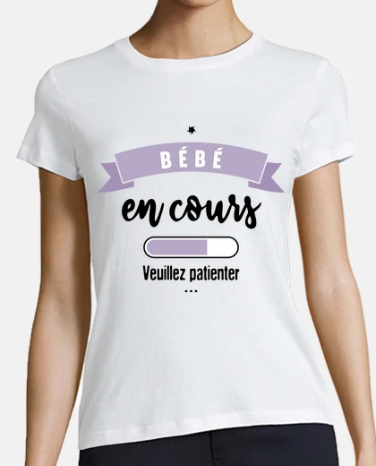 Tee-shirt Bébé en cours veuillez patienter