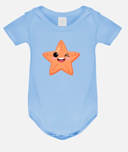 Body bebé bebé estrella de mar de dibujos animado laTostadora