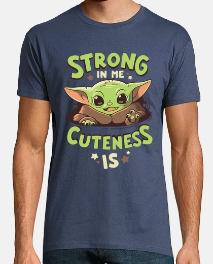 T-shirt bebè yoda forza mandaloriano t-shirt