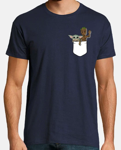 Tee-shirt bébé yoda groot, homme