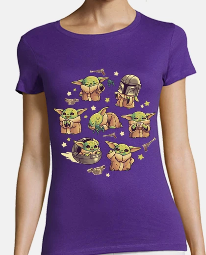 Tee-shirt bébé yoda man dalorien enfant mignon ka
