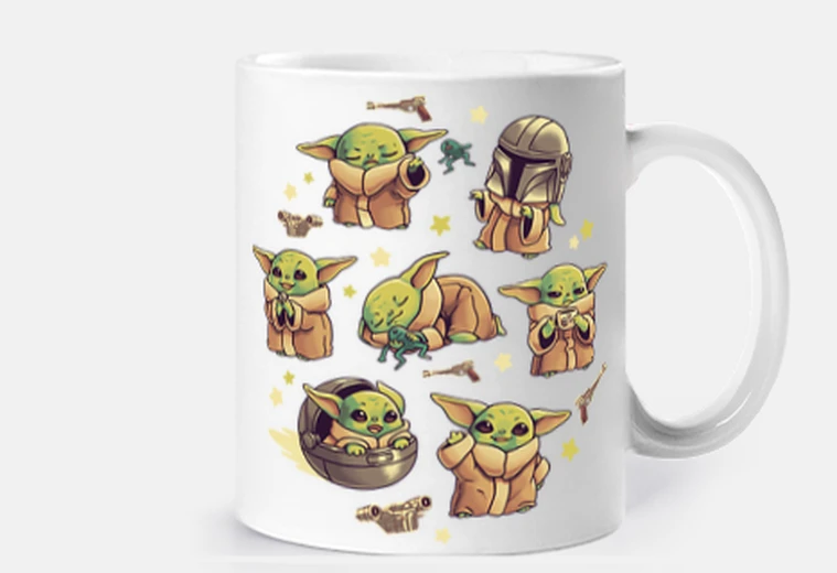 Mug bébé yoda man dalorien enfant mignon ka