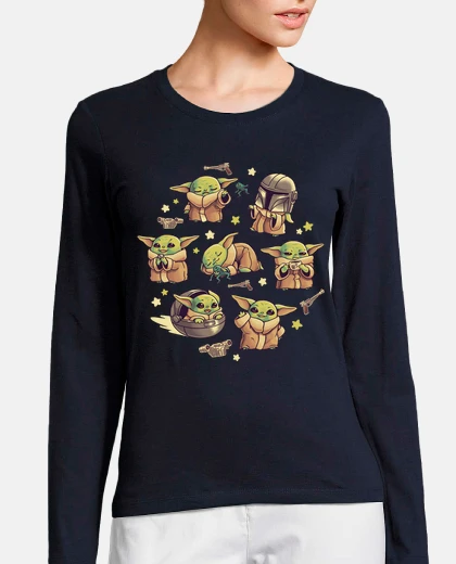 T-shirt bebè yoda mandalorian carino bambino ka