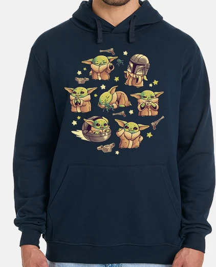 Felpa bebè yoda mandalorian carino bambino ka