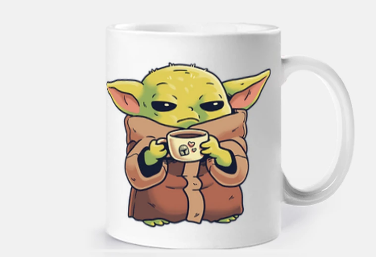 Tazza bebè yoda mandalorian morning c of fee