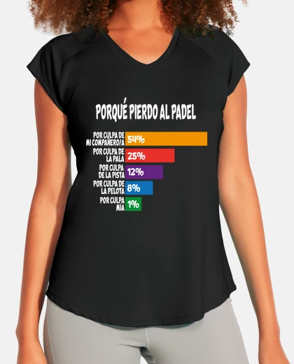 T-shirt because I lose padel funny player
